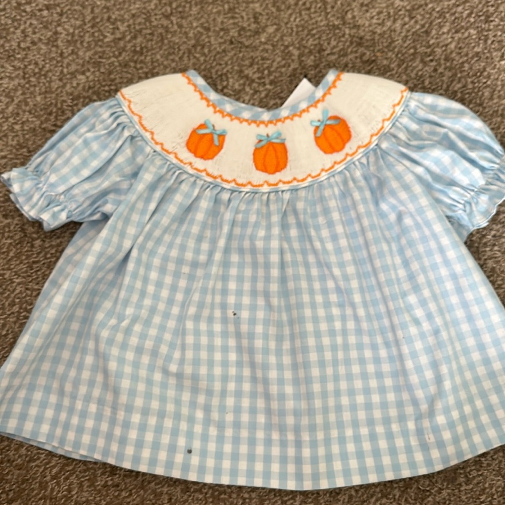 Stitch Fish Smocked pumpkin playset